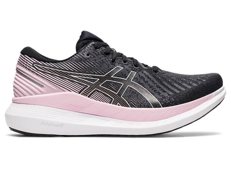 Sapatilhas Running Asics GLIDERIDE 2 Mulher Pretas, 8877A934.383